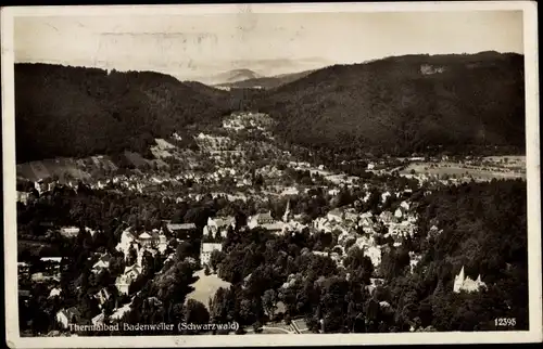 Ak Badenweiler im Schwarzwald, Thermalbad, Panorama