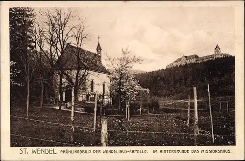 Ak Sankt Wendel im Saarland, Wendelinus-Kapelle, Missionshaus