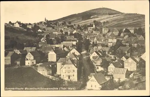 Ak Meuselbach Schwarzmühle Schwarzatal in Thüringen, Gesamtansicht