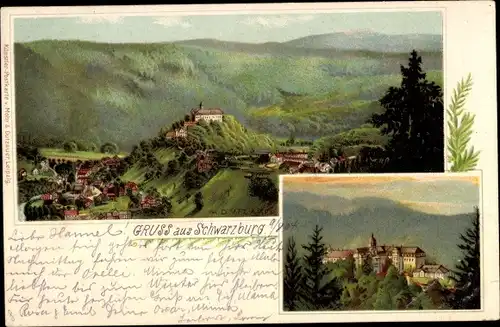 Künstler Litho Schwarzburg in Thüringen, Panorama