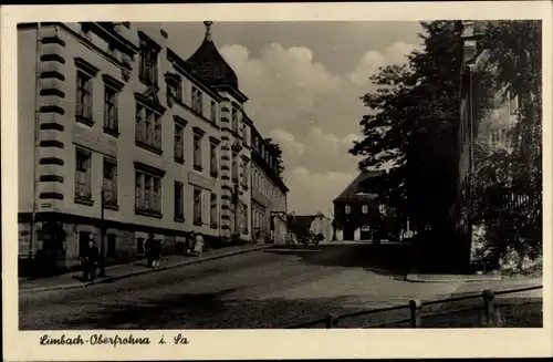 Ak Limbach Oberfrohna in Sachsen, Teilansicht