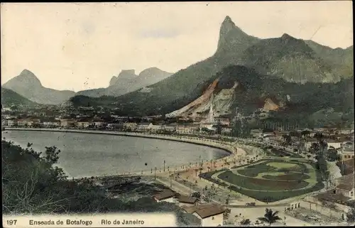 Ak Botafogo Rio de Janeiro Brasilien, Enseada, Panorama