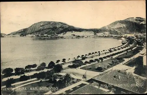 Ak Botafogo Rio de Janeiro Brasilien, Avenida Beira mar