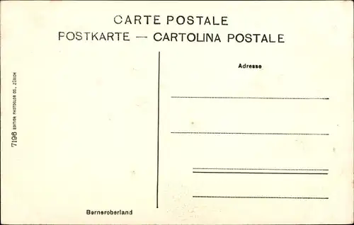 Landkarten Ak Interlaken Kanton Bern Schweiz, Berneroberland
