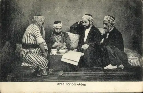 Ak Aden Jemen, Arabische Schreiber
