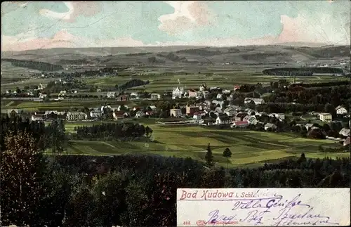 Ak Kudowa Zdrój Bad Kudowa Schlesien, Gesamtansicht
