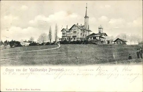 Ak Augsburg in Schwaben, Waldkuralpe Nervenheil