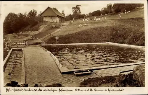 Ak Höchenschwand im Schwarzwald, Schwimmbad