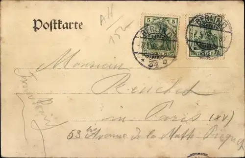 Ak Berlin Tiergarten, Victoria-Zelt, Garten