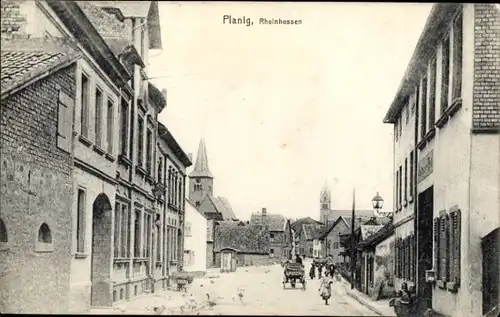 Ak Planig Bad Kreuznach in Rheinland Pfalz, Straßenpartie