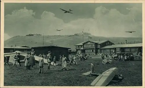 Ak Gersfeld in der Rhön Hessen, Wasserkuppe, Fliegerlager, Haus Ursinus