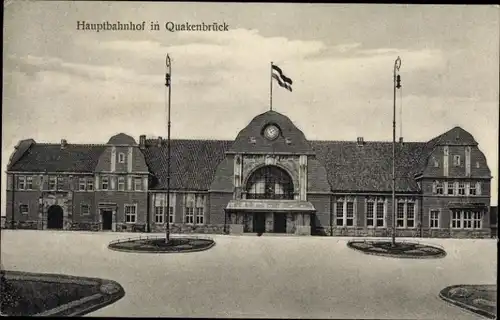 Ak Quakenbrück in Niedersachsen, Hauptbahnhof