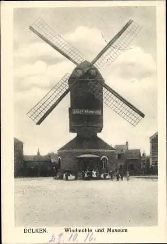 Ak Dülken Viersen Nordrhein Westfalen, Windmühle, Museum