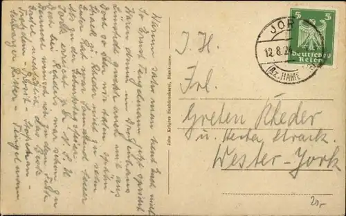 Ak Jork im Alten Land, Riegens Gasthof