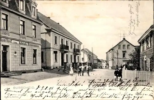 Ak Burscheid in Nordrhein Westfalen, Straßenpartie, Gasthof
