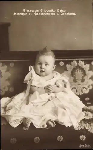 Ak Prinzessin Friederike Luise, Herzogin zu Braunschweig und Lüneburg, Kinderportrait