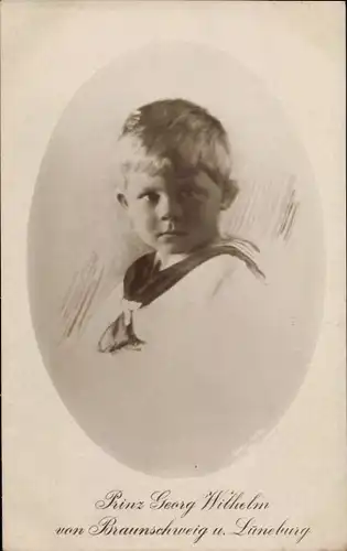 Ak Prinz Georg Wilhelm von Braunschweig und Lüneburg, Kinderportrait