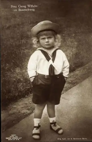 Ak Prinz Georg Wilhelm zu Braunschweig, Kinderportrait