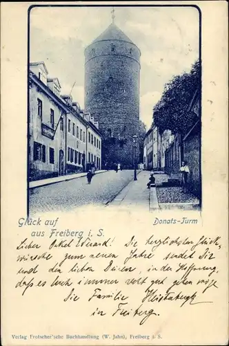 Ak Freiberg in Sachsen, Donats-Turm
