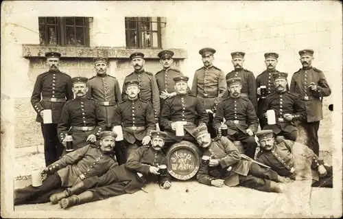Foto Ulm an der Donau, Gruppenbild 3. Korp. , IV. Abteilung