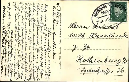 Ak Wassertrüdingen in Mittelfranken, Bahnhofstraße