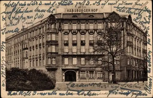 Ak Berlin Kreuzberg, Askanischer Platz, Hotel Habsburger Hof, Inh. Fritz Otto