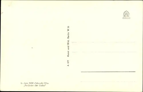 Ak Schauspielerin Inge Egger, Portrait, Fanfaren der Liebe, Autogramm