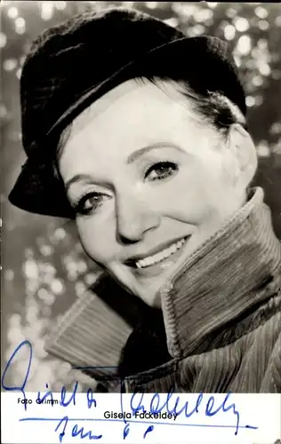 Ak Schauspielerin Gisela Fackeldey, Portrait, Autogramm
