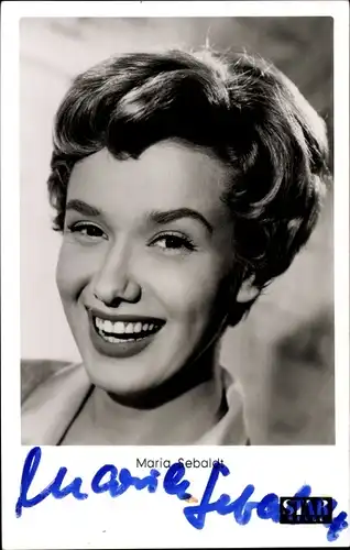 Ak Schauspielerin Maria Sebaldt, Portrait, Autogramm