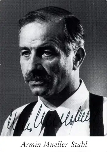 Ak Schauspieler Armin Mueller-Stahl, Portrait, Autogramm