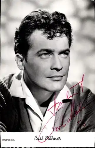 Ak Schauspieler Carl Möhner, Portrait, Autogramm