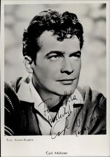 Ak Schauspieler Carl Möhner, Portrait, Autogramm