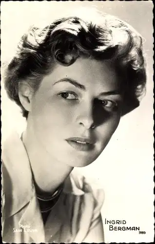 Ak Schauspielerin Ingrid Bergman, Portrait