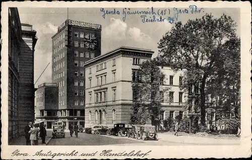 Ak Gera in Thüringen, Amtsgericht, Handelshof
