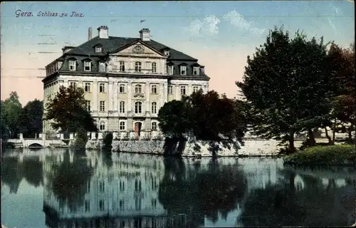 Ak Tinz Gera in Thüringen, Schloss