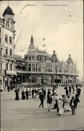 Ak Oostende Ostende Westflandern, Kursaal, face gauche