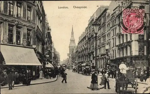 Ak London City England, Cheapside