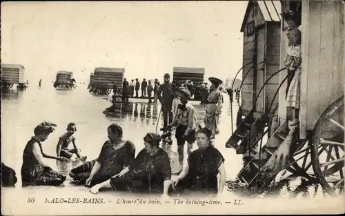 Ak Malo les Bains Nord, l'heure du bain