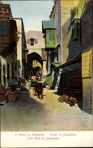 Ak Jerusalem Israel, Straße