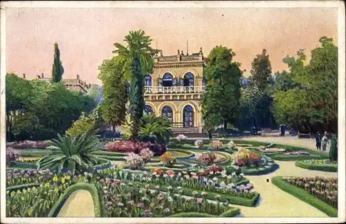 Ak Opatija Abbazia Kroatien, Villa Angiolina