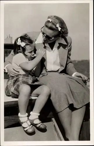 Ak Prinzregentin Juliana der Niederlande, Prinzessin Margriet, Piet Hein, Sneek, 1948