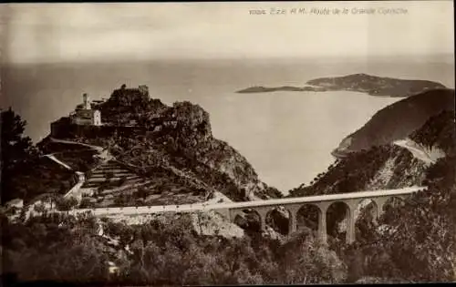 Ak Èze Alpes Maritimes, Route de la Grande Corniche