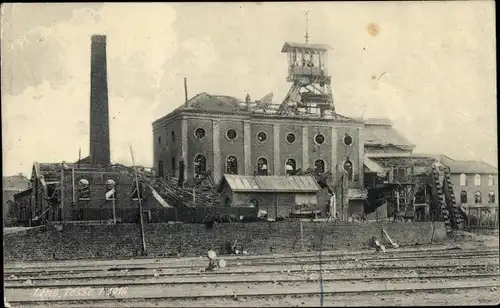 Ak Lens Pas de Calais, Fosse 1, zerstörte Zeche