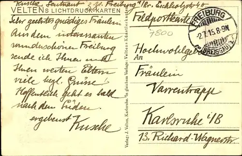 Ak Freiburg im Breisgau, Universität