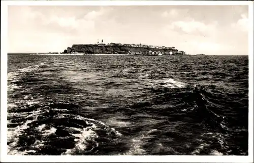Ak Helgoland, vom Dampfer gesehen