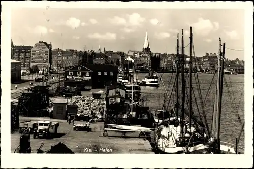 Ak Kiel in Schleswig Holstein, Hafen