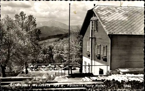 Ak Muggendorf Niederösterreich, Waxeneckhaus, Schutzhaus Waxeneck