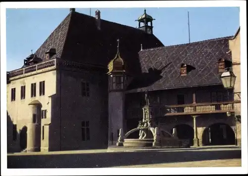 Ak Colmar Kolmar Elsass Haut Rhin, Schwendi-Brunnen, Kaufhaus