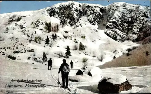 Ak Hochvogesen Haut Rhin, Rothenbachkopf, Munstertal