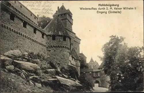 Ak Orschwiller Orschweiler Elsass Bas Rhin, Hohkönigsburg